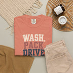 Wash. Pack. Drive. Cheer. Repeat. Graphic T-Shirt