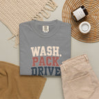 Wash. Pack. Drive. Cheer. Repeat. Graphic T-Shirt