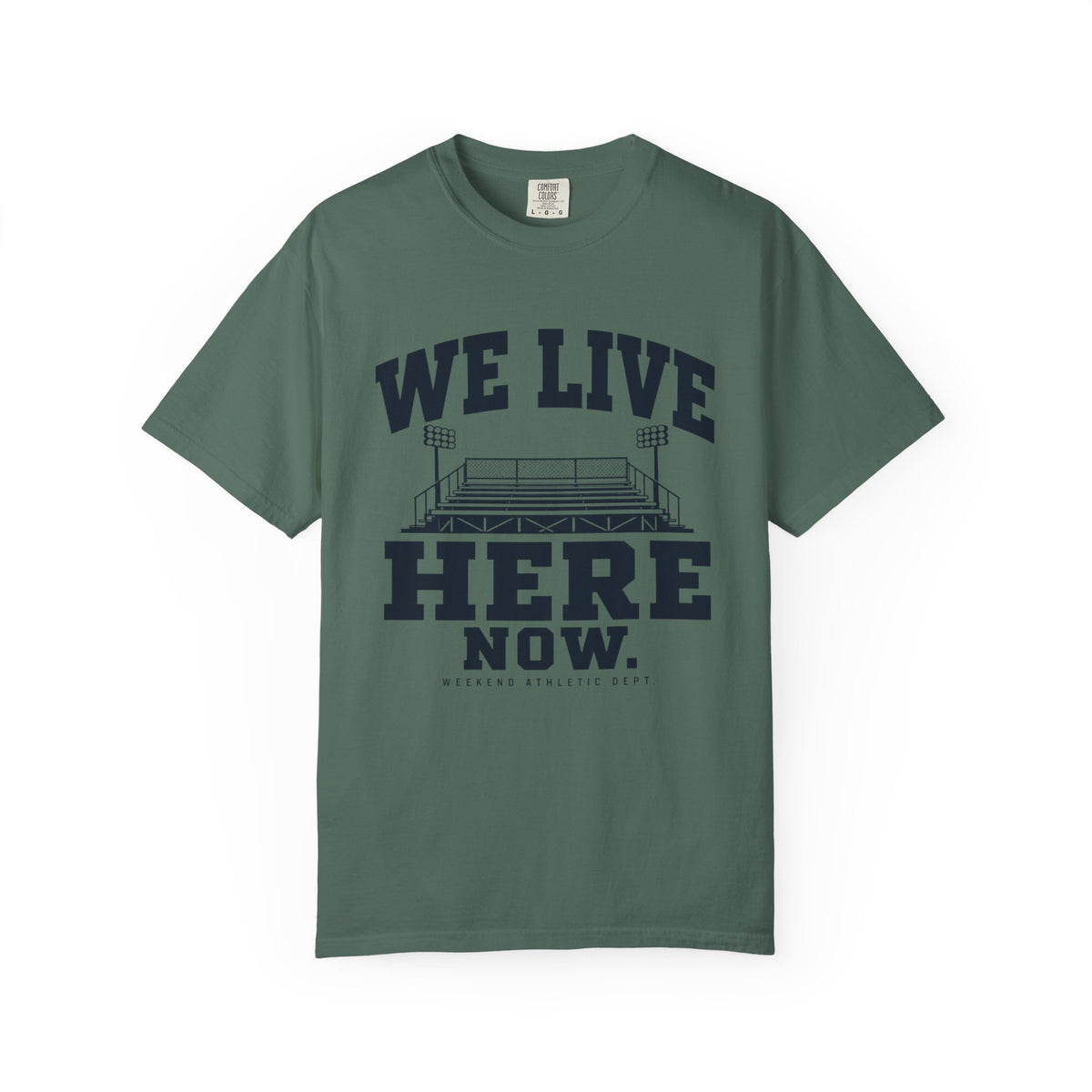 We Live Here Now Stadium T-Shirt