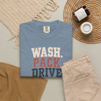 Wash. Pack. Drive. Cheer. Repeat. Graphic T-Shirt