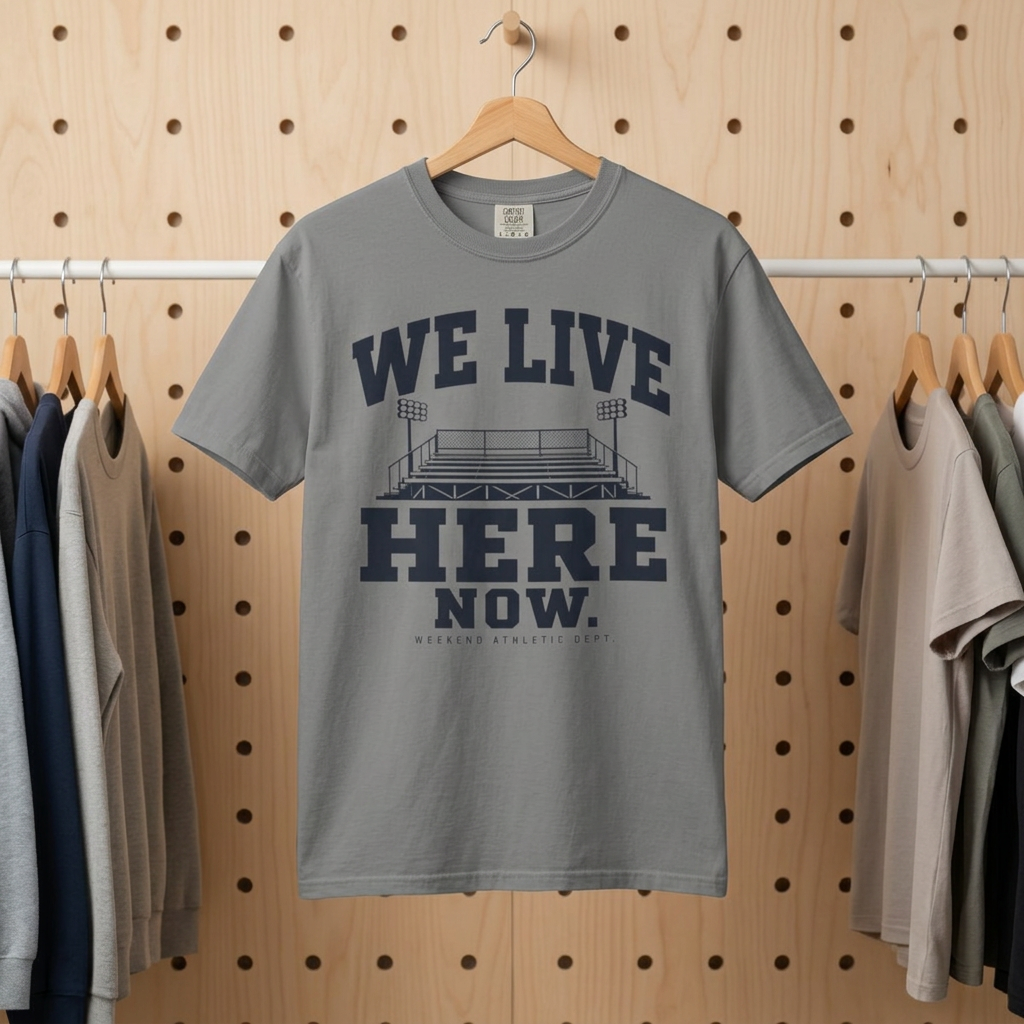 We Live Here Now Stadium T-Shirt