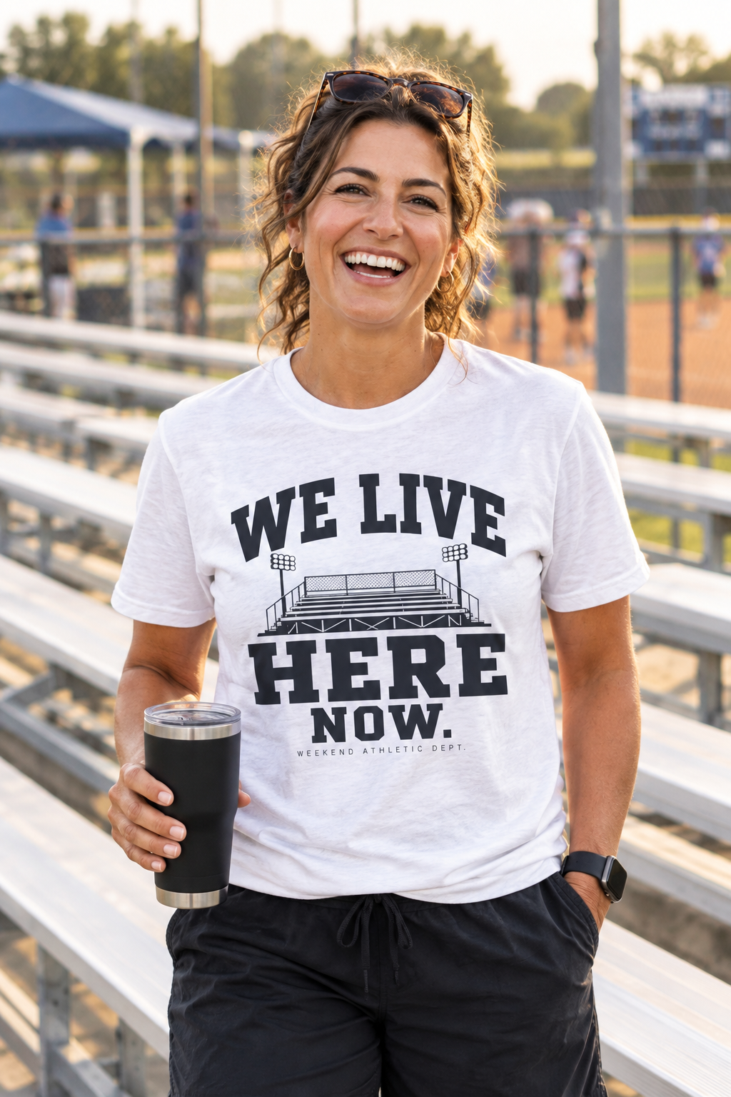 We Live Here Now Stadium T-Shirt