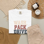 Wash. Pack. Drive. Cheer. Repeat. Graphic T-Shirt