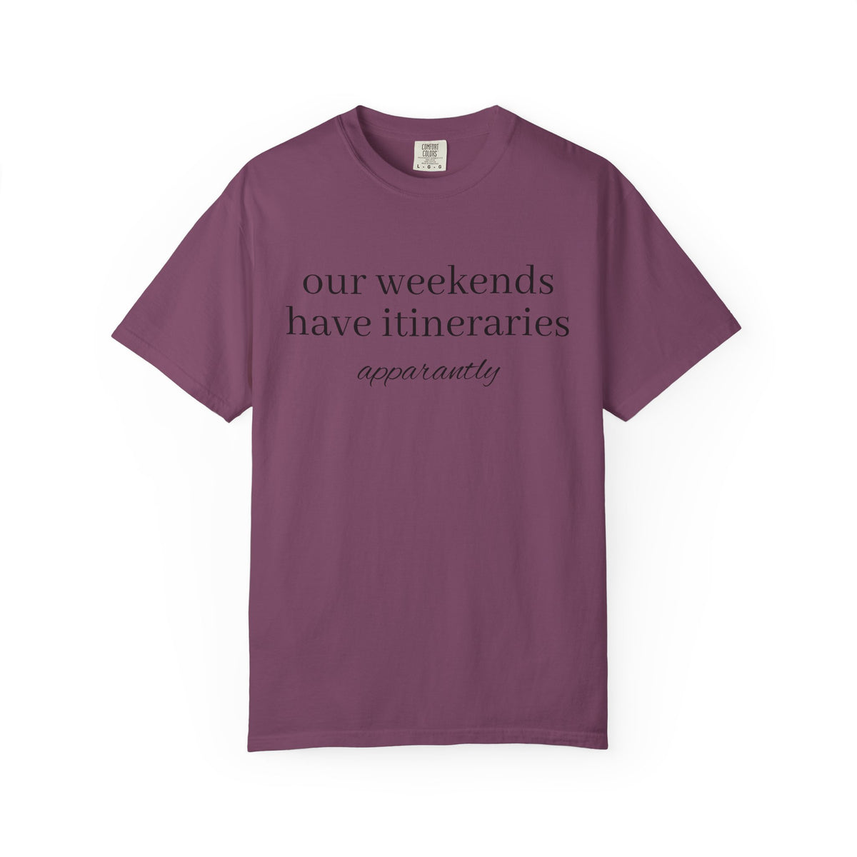 Our Weekends have Itineraries apparently- T Shirt