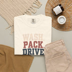 Wash. Pack. Drive. Cheer. Repeat. Graphic T-Shirt