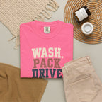 Wash. Pack. Drive. Cheer. Repeat. Graphic T-Shirt
